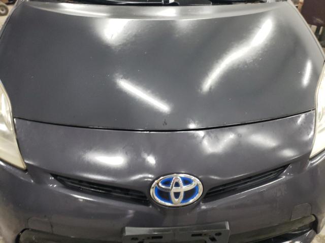 JTDKN3DU6C5439980 - 2012 TOYOTA PRIUS 灰色 照片 11