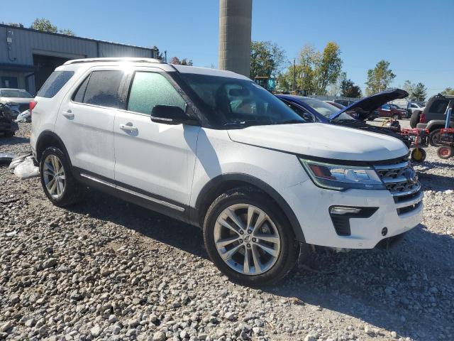 1FM5K8D8XJGA34692 - 2018 FORD EXPLORER XLT Biały zdjęcie 4