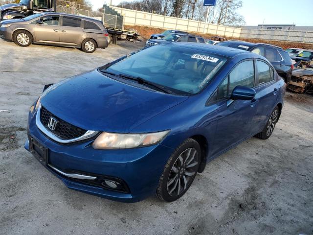 19XFB2F92FE036827 - 2015 HONDA CIVIC EXL ლურჯი ფოტო 1