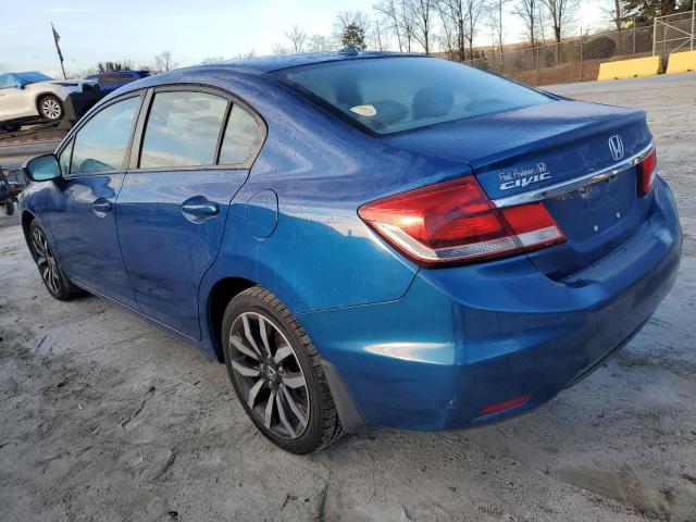 19XFB2F92FE036827 - 2015 HONDA CIVIC EXL ლურჯი ფოტო 2
