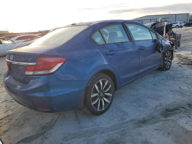19XFB2F92FE036827 - 2015 HONDA CIVIC EXL ლურჯი ფოტო 3