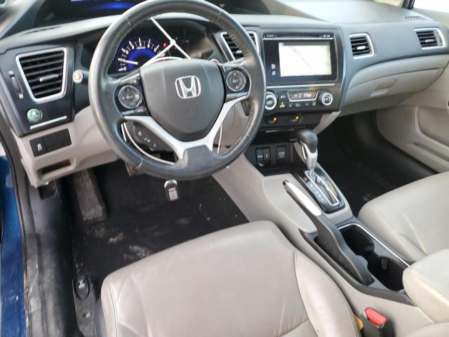 19XFB2F92FE036827 - 2015 HONDA CIVIC EXL ლურჯი ფოტო 8