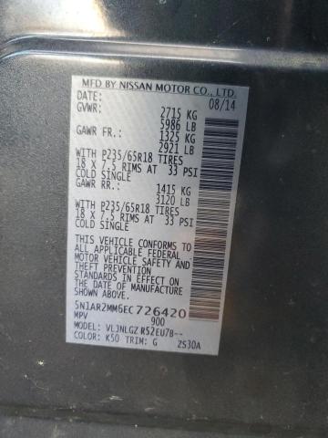 5N1AR2MM6EC726420 - 2014 NISSAN PATHFINDER S Boz foto 12