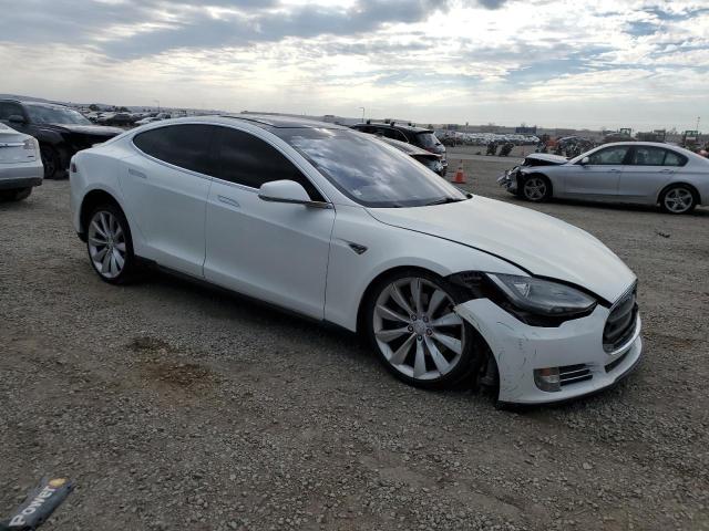 5YJSA1DP1DFP06873 - 2013 TESLA MODEL S Beyaz fotoğraf 4