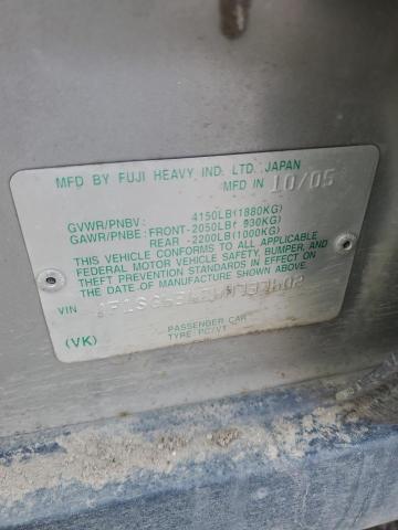 JF1SG63686H737602 - 2006 SUBARU FORESTER 2.5X SILVER photo 13