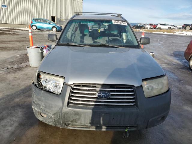 JF1SG63686H737602 - 2006 SUBARU FORESTER 2.5X SILVER photo 5