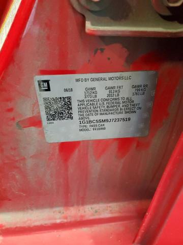 1G1BC5SM9J7237519 - 2018 CHEVROLET CRUZE LS Қызыл фото 12