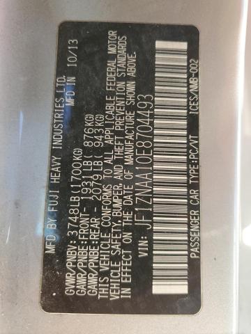 JF1ZNAA10E8704493 - 2014 TOYOTA SCION FR-S SILVER photo 13