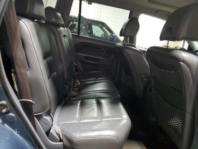 5FNYF28608B017562 - 2008 HONDA PILOT EXL BLUE photo 11