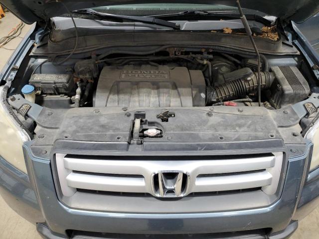 5FNYF28608B017562 - 2008 HONDA PILOT EXL BLUE photo 12