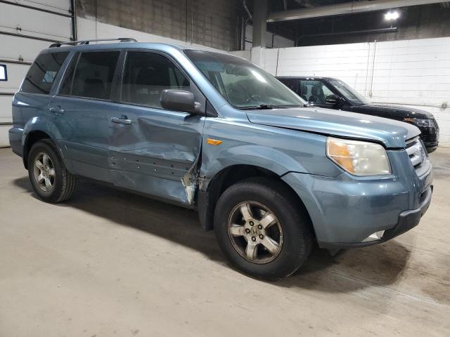 5FNYF28608B017562 - 2008 HONDA PILOT EXL BLUE photo 4