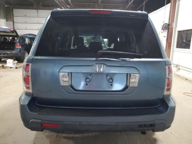 5FNYF28608B017562 - 2008 HONDA PILOT EXL BLUE photo 6