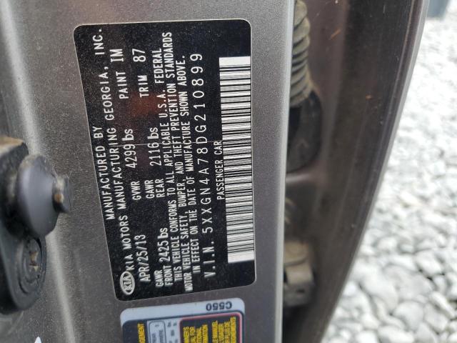 5XXGN4A78DG210899 - 2013 KIA OPTIMA EX SILVER photo 12