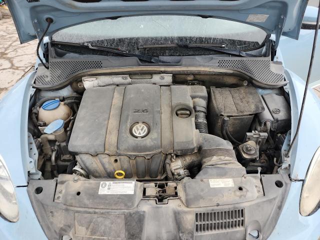 3VWHX7AT8EM614523 - 2014 VOLKSWAGEN BEETLE BLUE photo 11