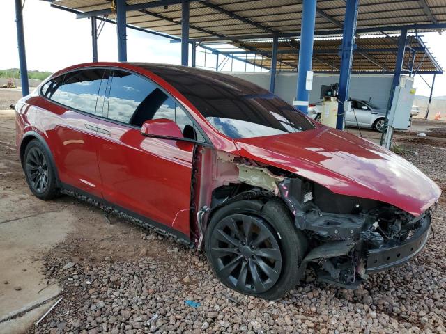 5YJXCBE20LF220384 - 2020 TESLA MODEL X RED photo 4