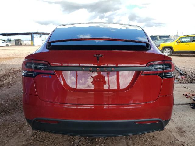 5YJXCBE20LF220384 - 2020 TESLA MODEL X RED photo 6
