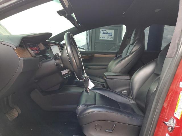 5YJXCBE20LF220384 - 2020 TESLA MODEL X RED photo 7