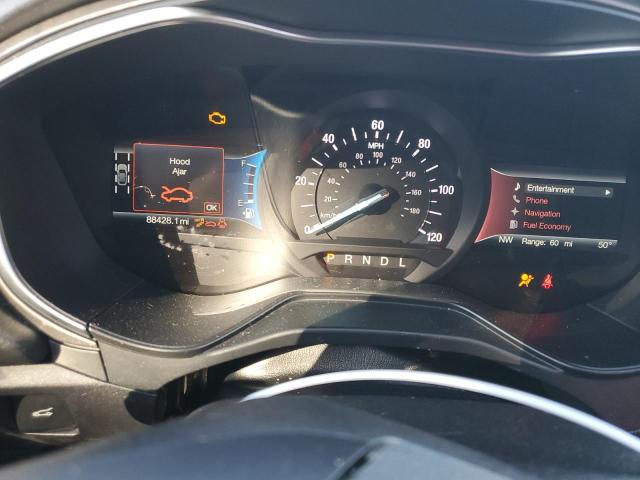 3FA6P0LU2KR167263 - 2019 FORD FUSION SE SILVER photo 9