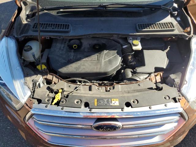 1FMCU9J94HUE06639 - 2017 FORD ESCAPE TITANIUM ORANGE photo 11