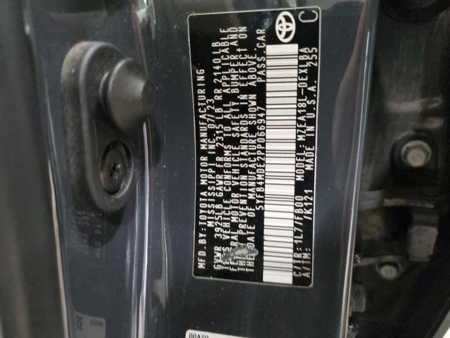 5YFB4MDE2PP066947 - 2023 TOYOTA COROLLA LE Grau Foto 12