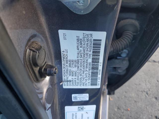 19XZE4F57NE003883 - 2022 HONDA INSIGHT EX 灰色 照片 12
