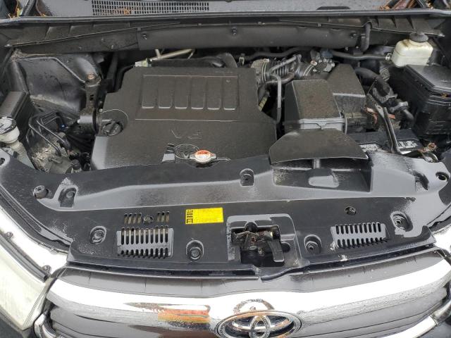 5TDJKRFH7GS249130 - 2016 TOYOTA HIGHLANDER XLE BLACK photo 12