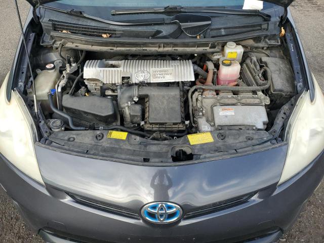 JTDKN3DU5C1499367 - 2012 TOYOTA PRIUS GRAY photo 11
