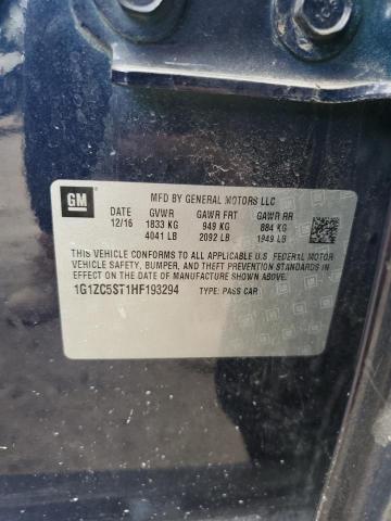 1G1ZC5ST1HF193294 - 2017 CHEVROLET MALIBU LS 蓝色 照片 13