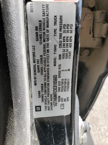 1GTH6MFE3C8105665 - 2012 GMC CANYON SLE BLACK photo 12