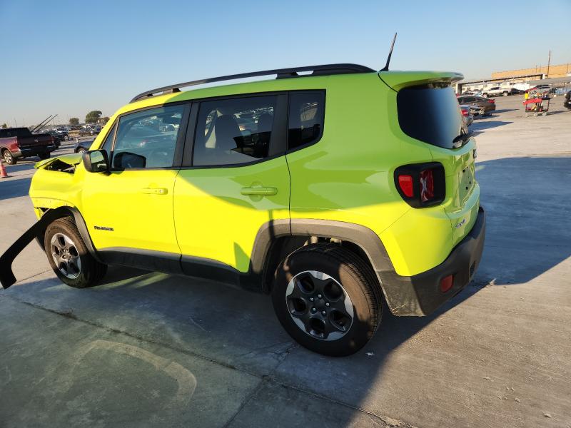 ZACCJBAB6JPH35325 - 2018 JEEP RENEGADE SPORT Zielony zdjęcie 2