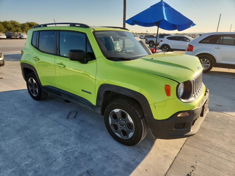 ZACCJBAB6JPH35325 - 2018 JEEP RENEGADE SPORT Zielony zdjęcie 4