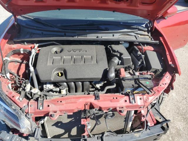 2T1BURHE4KC166984 - 2019 TOYOTA COROLLA L წითელი ფოტო 11