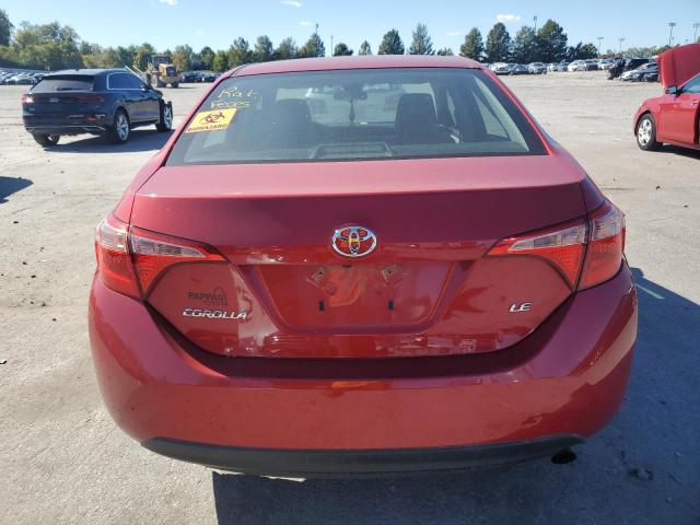 2T1BURHE4KC166984 - 2019 TOYOTA COROLLA L წითელი ფოტო 6