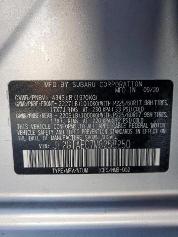 JF2GTAEC7M8258250 - 2021 SUBARU CROSSTREK PREMIUM SILVER photo 14