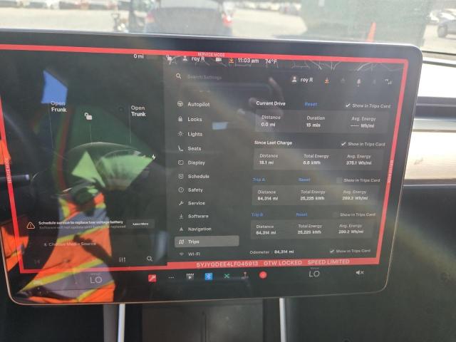 5YJYGDEE4LF045913 - 2020 TESLA MODEL Y Schwarz Foto 9