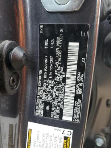 JTEBU5JR4K5646599 - 2019 TOYOTA 4RUNNER SR5/SR5 PREMIUM Szary zdjęcie 13