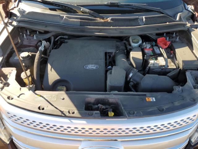 1FMHK8D87CGA93344 - 2012 FORD EXPLORER XLT ყავისფერი ფოტო 12