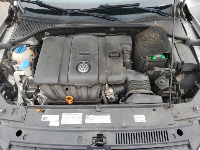 1VWBP7A37CC009557 - 2012 VOLKSWAGEN PASSAT SE Մոխրագույն լուսանկար 11