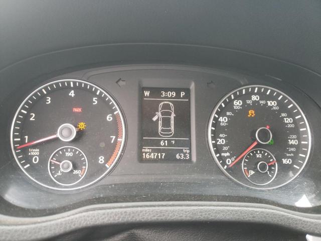 1VWBP7A37CC009557 - 2012 VOLKSWAGEN PASSAT SE Մոխրագույն լուսանկար 9