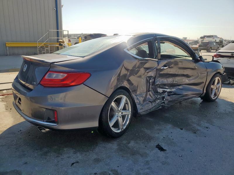 1HGCT2B8XFA001583 - 2015 HONDA ACCORD EXL GRAY photo 3