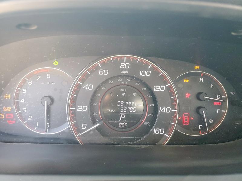 1HGCT2B8XFA001583 - 2015 HONDA ACCORD EXL GRAY photo 9