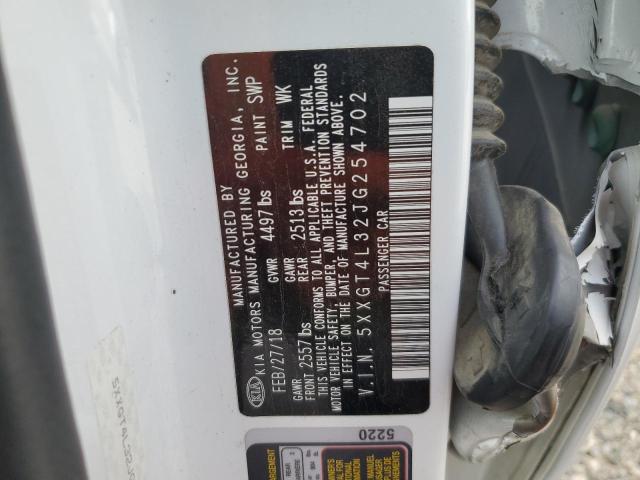 5XXGT4L32JG254702 - 2018 KIA OPTIMA LX 白色 照片 12