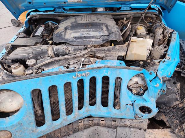 1C4BJWDG1JL869951 - 2018 JEEP WRANGLER U SPORT BLUE photo 11