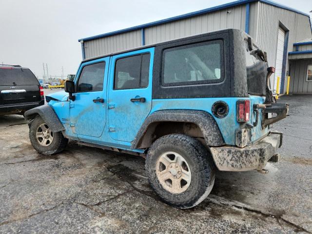 1C4BJWDG1JL869951 - 2018 JEEP WRANGLER U SPORT BLUE photo 2