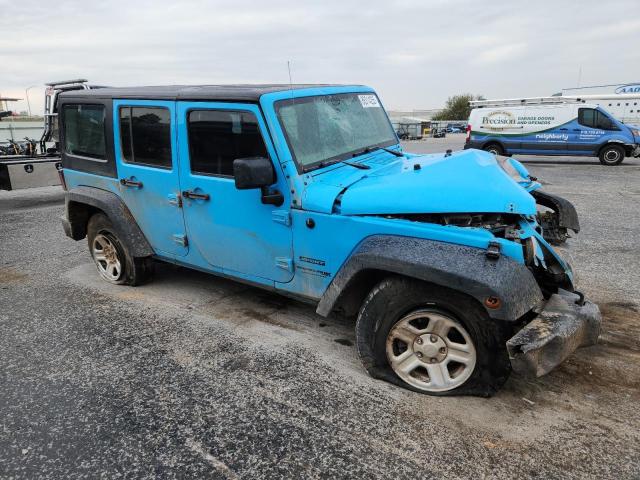 1C4BJWDG1JL869951 - 2018 JEEP WRANGLER U SPORT BLUE photo 4