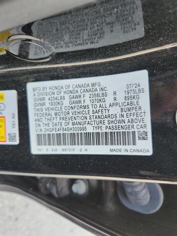 2HGFE4F84SH300995 - 2025 HONDA CIVIC SPORT 黑色 照片 12