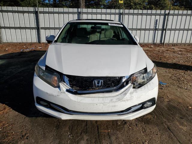 19XFB2F90FE007150 - 2015 HONDA CIVIC EXL WHITE photo 5