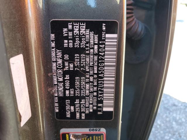 5XYZU3LA5DG124041 - 2013 HYUNDAI SANTA FE S GRAY photo 13