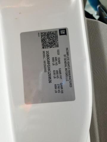 1GB0GRFGXK1259536 - 2019 CHEVROLET EXPRESS G3 WHITE photo 13