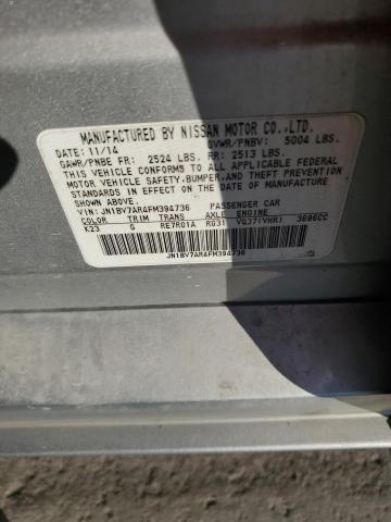 JN1BV7AR4FM394736 - 2015 INFINITI Q50 BASE SILVER photo 12